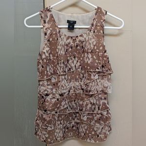 Ann Taylor Tiered Ruffle top, Size 00P